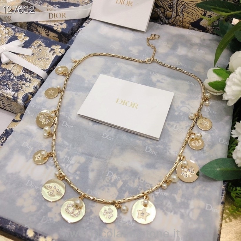 Collana Christian Dior Di Qualità Originale Collezione Autunno Inverno 2020 136123 Oro