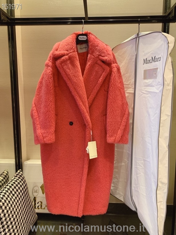 Cappotto In Lana Max Mara Teddy Bear Qualità Originale Autunno/inverno 2020 Rosa Rosa