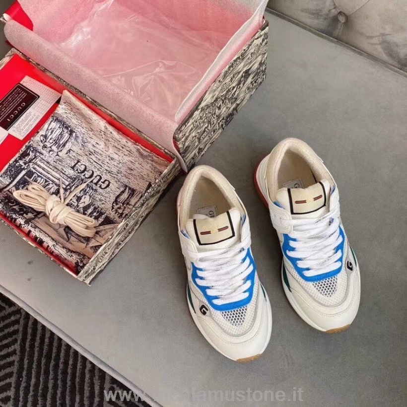 Original Quality Sneakers Gucci Ultrapace 592345 Pelle Vitello Collezione Primavera/estate 2020 Bianco/blu