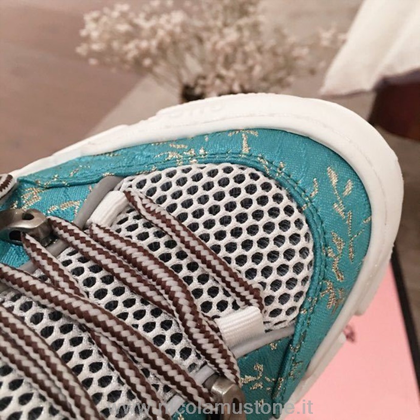 Qualità Originale Sneakers Gucci Flashtrek Gg Pelle Di Vitello Collezione Primavera/estate 2020 Blu
