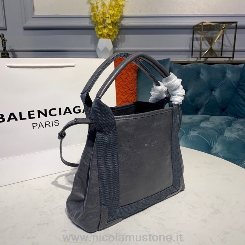 Qualità Originale Balenciaga Cabas Shopping Tote Bag 26cm Pelle Di Agnello Collezione Primavera/estate 2019 Grigio