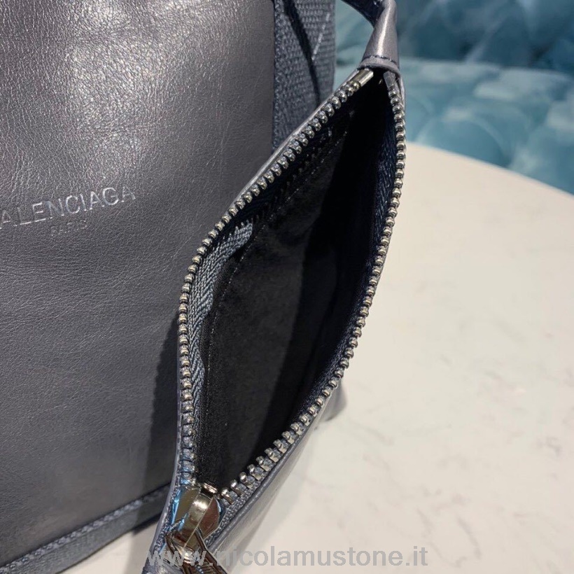Qualità Originale Balenciaga Cabas Shopping Tote Bag 26cm Pelle Di Agnello Collezione Primavera/estate 2019 Grigio