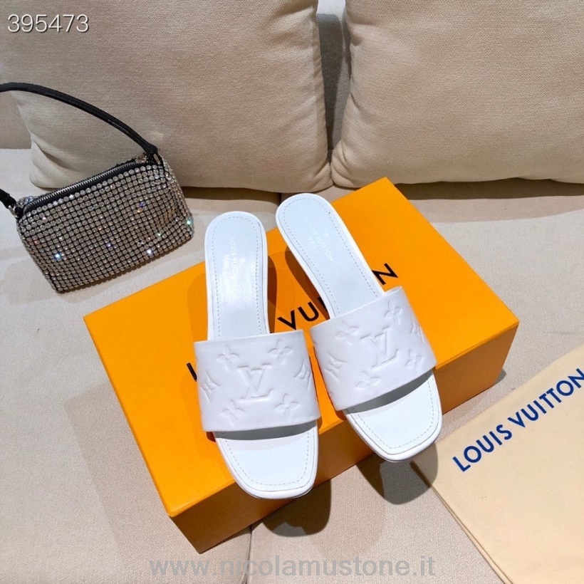 Qualità Originale Louis Vuitton Revival Sandalo Mule Pelle Di Agnello Collezione Primavera/estate 2021 Bianco