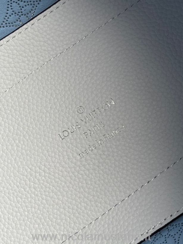 Qualità Originale Louis Vuitton Hina Pm Borsa 22cm Pelle Di Vitello Mahina Collezione Primavera/estate 2021 M54353 Blu Sfumato