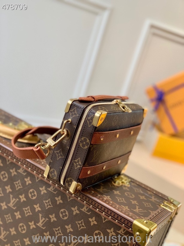 оригинално качество Louis Vuitton X Nba дръжка чанта за багажник 22см монограм платно колекция пролет/лято 2021 M45785 кафяв
