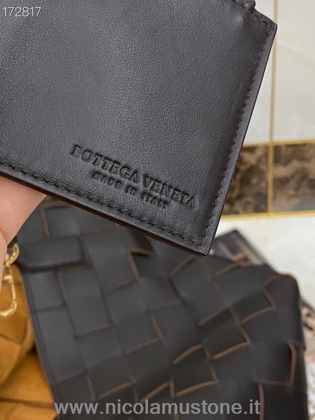 оригинално качество Bottega Veneta тъкана чанта 52см 70032 Intrecciato Nappa кожа пролет/лято 2021 колекция кафява