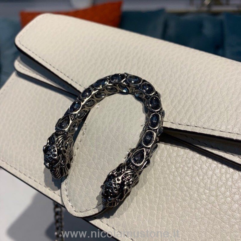 оригинално качество Gucci Woc Mini дионис чанта за рамо 16см 476432 телешка кожа колекция есен/зима 2019 бяла