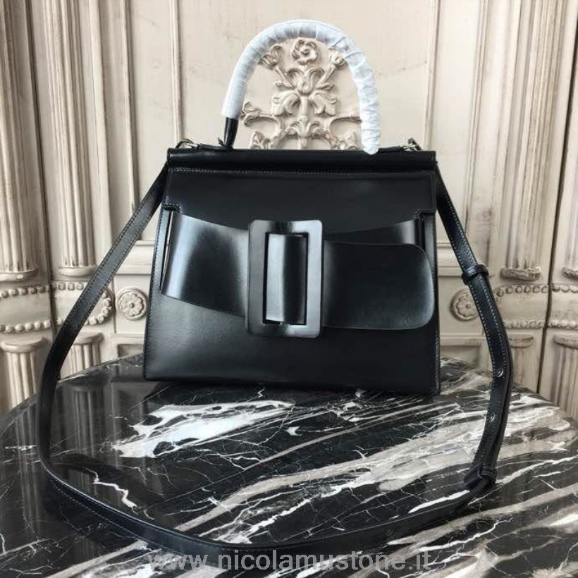оригинално качество чанта Boyy Karl голяма чанта 28см телешка кожа колекция пролет/лято 2018 черна