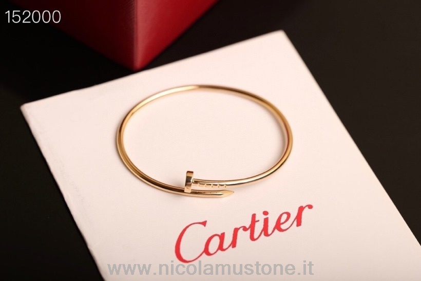 оригинално качествена гривна за нокти на Cartier жълто злато