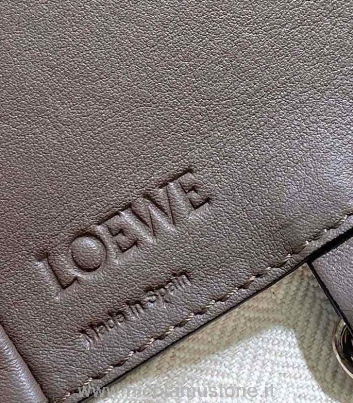 оригинално качество Loewe хамак чанта 26см 66032 телешка кожа колекция пролет/лято 2022 сива