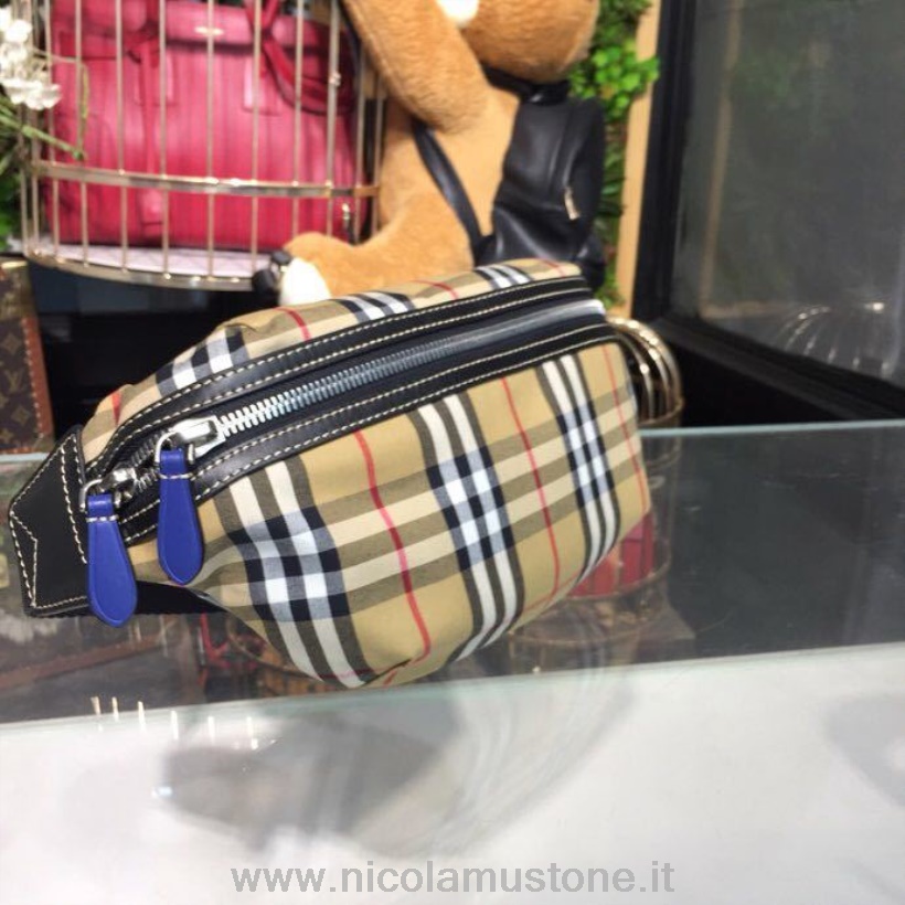 Qualità Originale Sonny Vintage Check Cintura Convertibile Marsupio 22cm Pelle Vitello Collezione Primavera/estate 2018 Beige