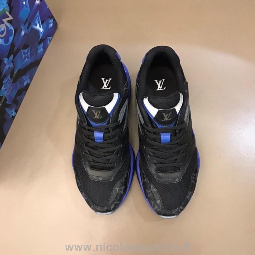 Qualità Originale Louis Vuitton Trail Sneakers Basse Uomo Collezione Autunno/inverno 2020 Nero/blu