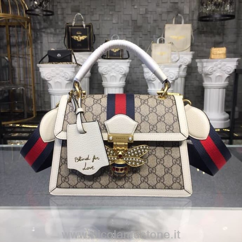 Qualità Originale Gucci Queen Margaret Gg Piccola Borsa Con Manico Superiore 26 Cm 476541 Collezione Primavera/estate 2018 Bianco