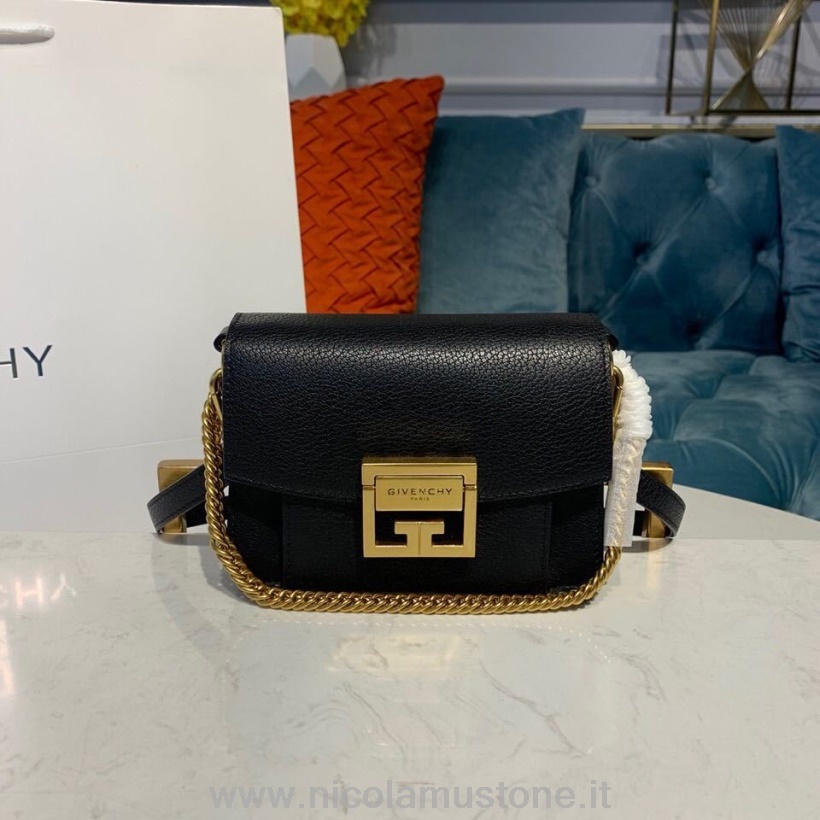 Qualità Originale Givenchy Borsa A Spalla Gv3 18cm Pelle Di Vitello Collezione Autunno/inverno 2019 Nera