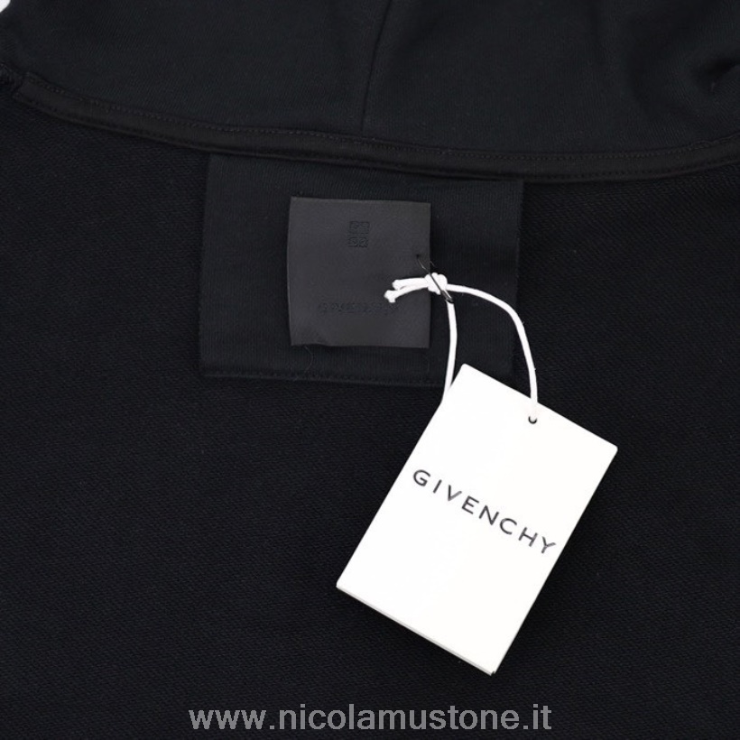 Qualità Originale Givenchy Pullover Oversize A Maniche Lunghe Con Cappuccio Collezione Primavera/estate 2022 Nero