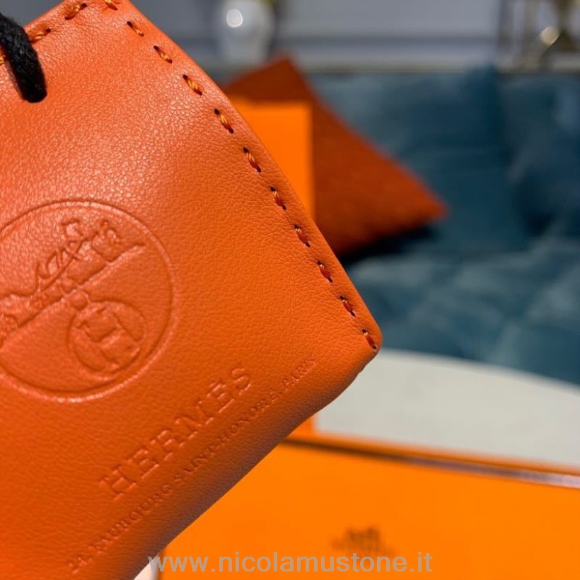 Qualità Originale Hermes Borsa Regalo Charm Pelle Collezione Primavera/estate 2020 Arancione