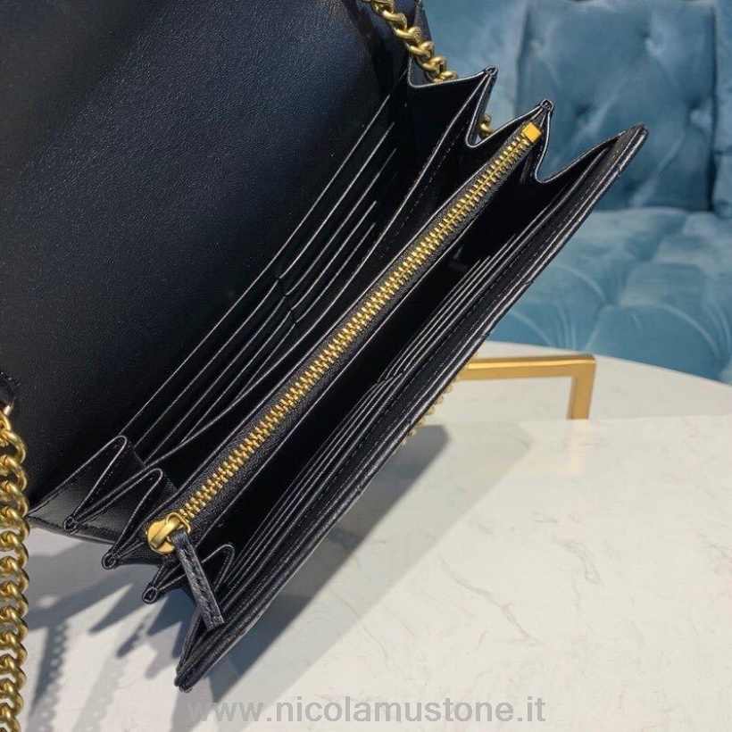 Qualità Originale Gucci Gg Marmont Woc Borsa A Spalla 20cm Pelle Di Vitello Pelle Collezione Autunno/inverno 2019 Nero