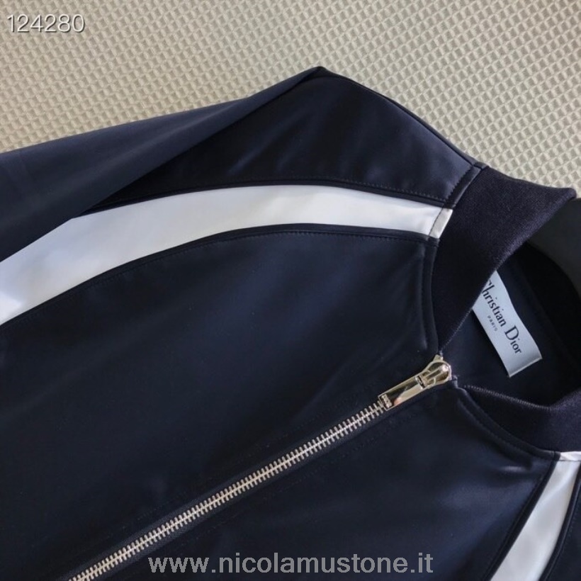 Giubbotto Bomber Christian Dior Air Dior Di Qualità Originale Collezione Autunno/inverno 2020 Blu Navy