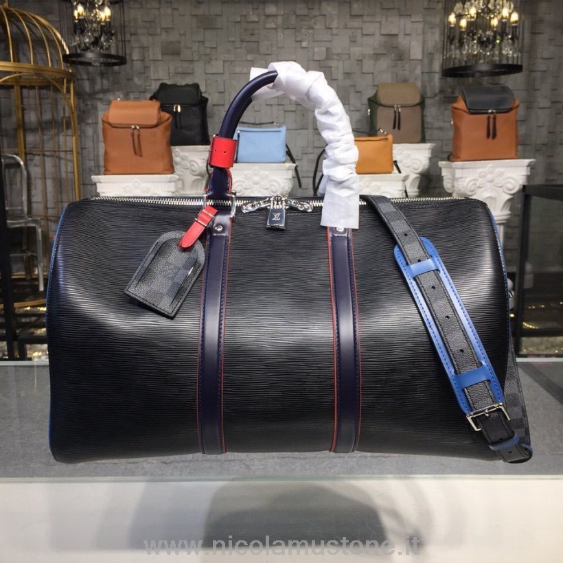 Qualità Originale Louis Vuitton Keepall Bandouliere 50 Cm Epi Canvas Collezione Autunno/inverno 2019 M51462 Nero