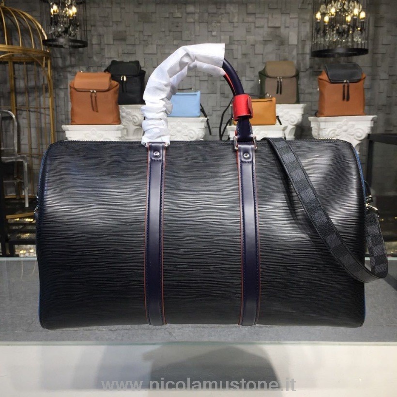 Qualità Originale Louis Vuitton Keepall Bandouliere 50 Cm Epi Canvas Collezione Autunno/inverno 2019 M51462 Nero