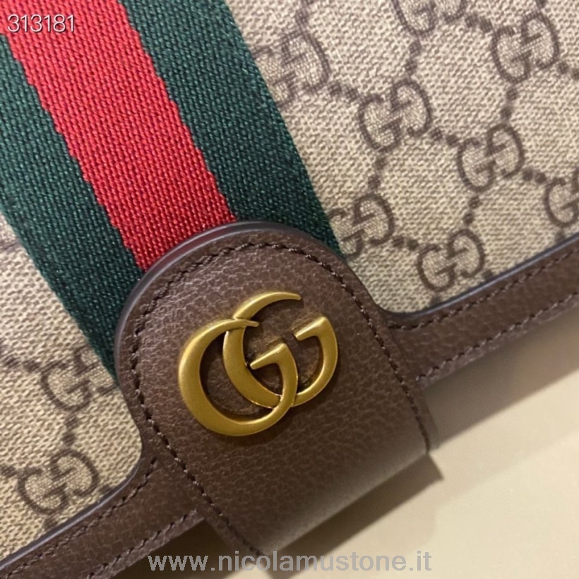 Qualità Originale Gucci Ophidia Gg Messenger Bag 548304 Vitello Pelle Collezione Autunno/inverno 2021 Marrone