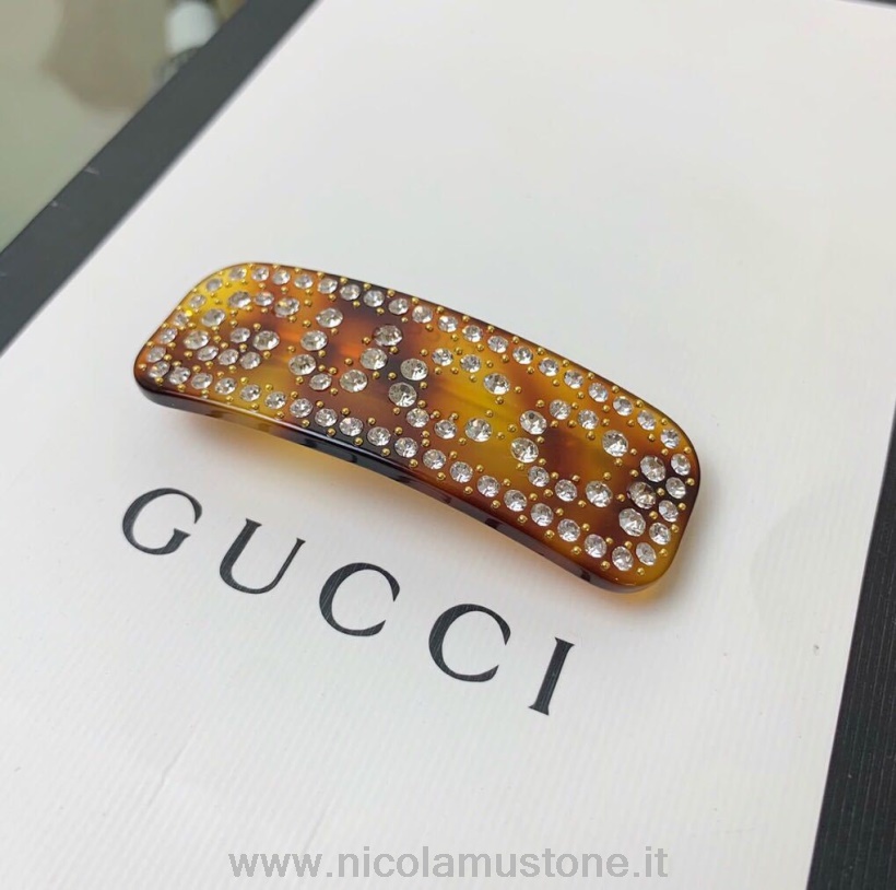 Fermaglio Per Capelli In Cristallo Gucci Di Qualità Originale Collezione Primavera/estate 2019