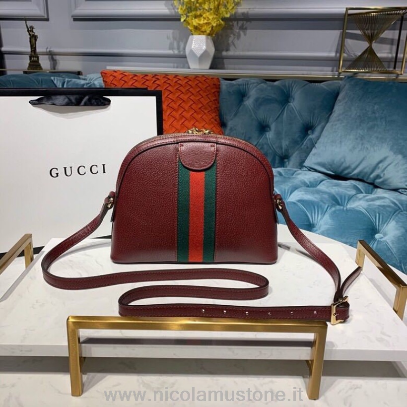 Qualità Originale Gucci Ophidia Borsa A Spalla 24cm 499621 Pelle Di Vitello Collezione Primavera/estate 2019 Bordeaux