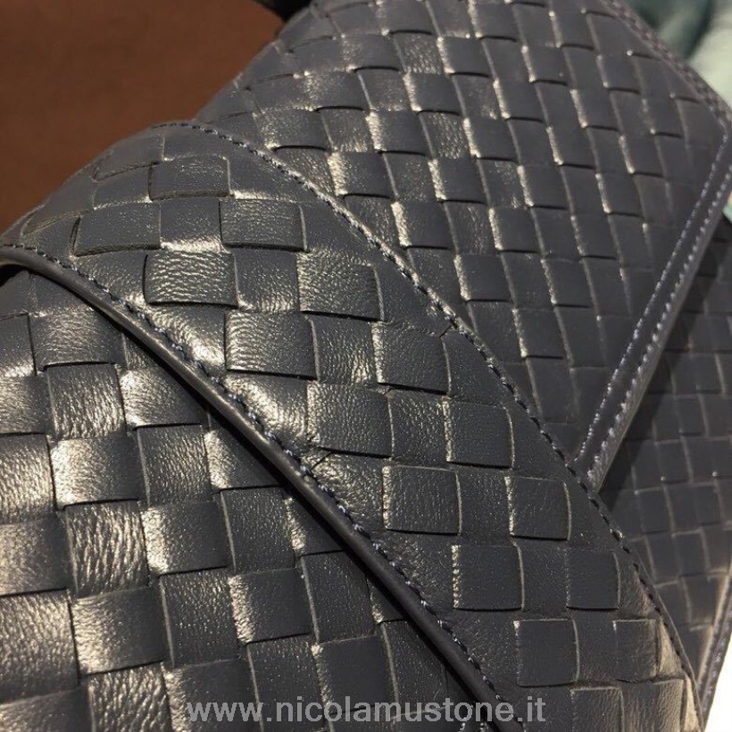 Original Quality Bottega Veneta Alumna Bag 24cm Intrecciato Nappa Leather Brunito Hardware Fall/winter 2019 Collection Navy