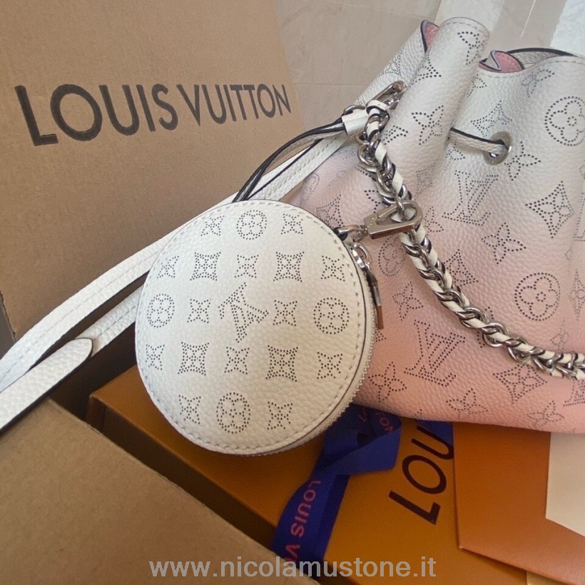 Qualità Originale Louis Vuitton Bella Borsa A Secchiello 22 Cm Pelle Di Vitello Mahina Collezione Primavera/estate 2021 M57856 Rosa Chiaro