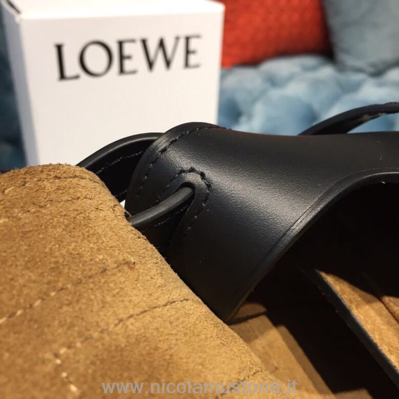 Originální Kvalitní Loewe Gate Grid Taška 26cm Teletina Kůže Kolekce Jaro/léto 2019 černá/bílá