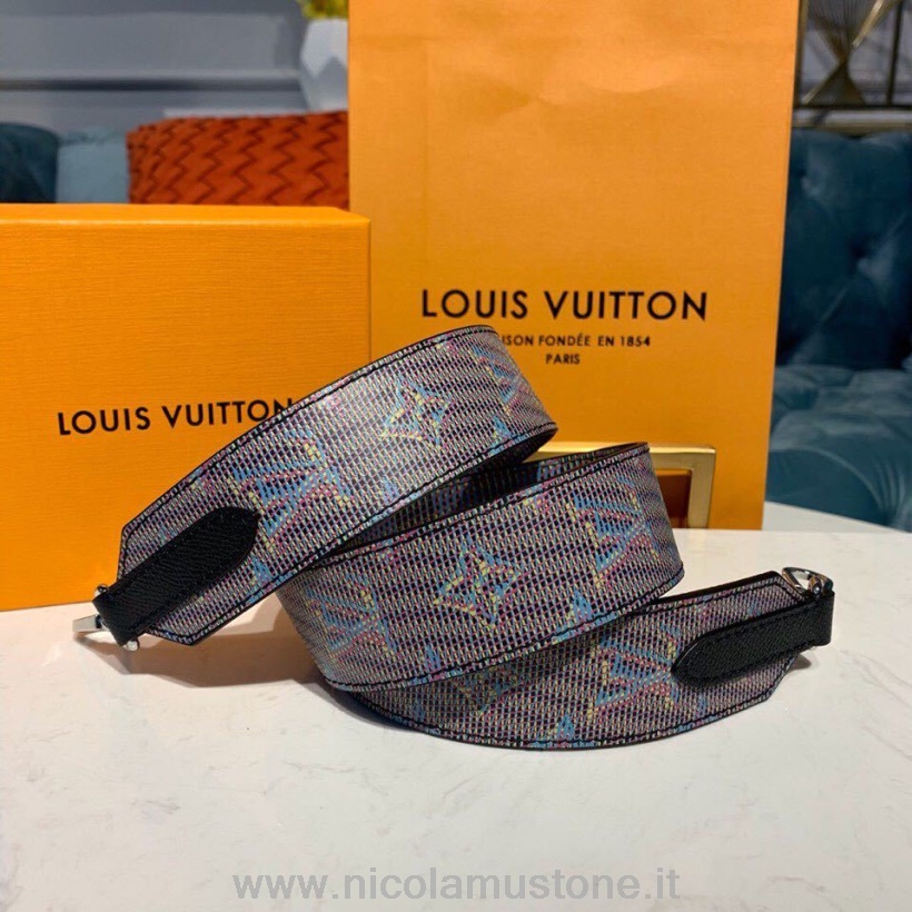 Originální Kvalita Louis Vuitton Bandouliere Popruh Na Kabelku 90cm Monogram Lv Pop Plátno Kolekce Jaro/léto 2019 J02470 Modrá