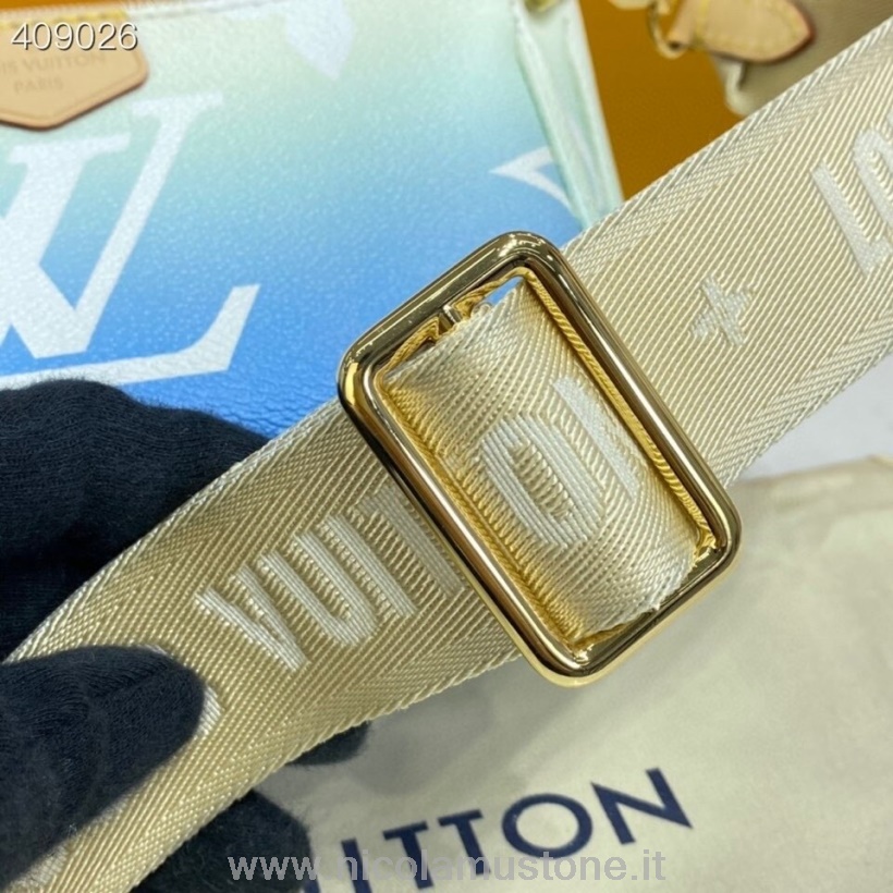 Originální Kvalita Louis Vuitton Multi Pochette Taška Na Doplňky 24cm Monogram Plátno Kolekce Jaro/léto 2021 M57633 Modrá