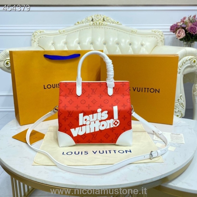 Originální Kvalita Louis Vuitton Taška Na Přenášení 24cm Monogram Plátno Kolekce Jaro/léto 2021 M46113 červená
