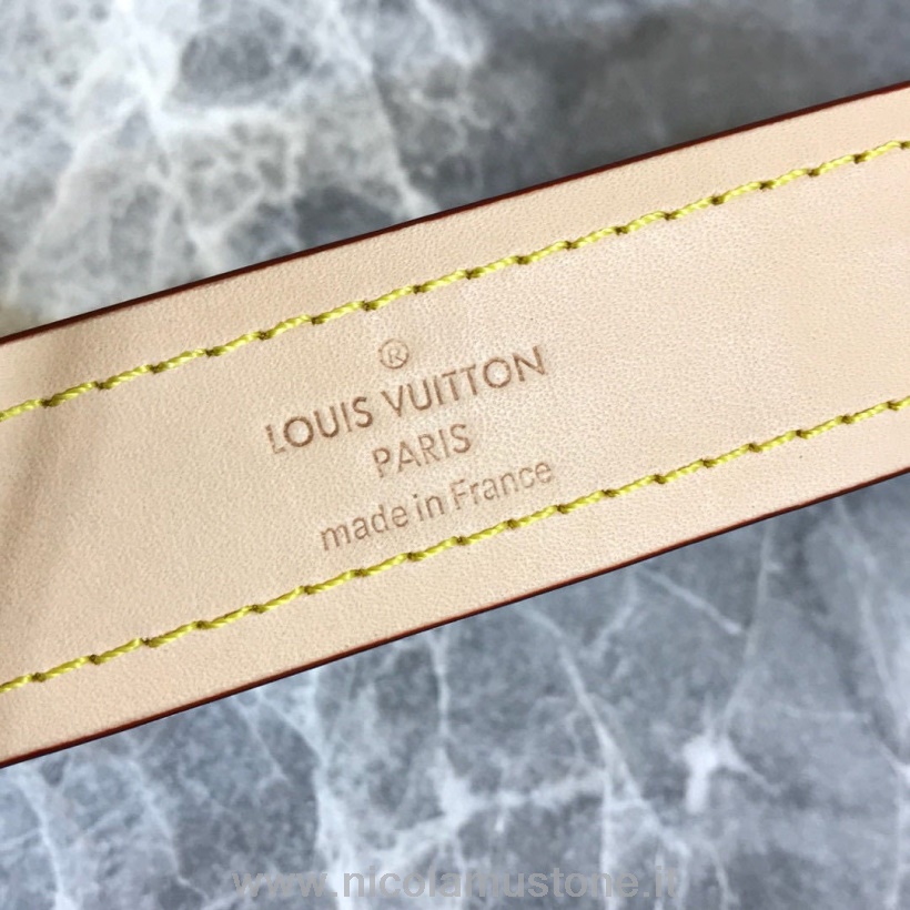 Originální Kvalita Louis Vuitton Baxter Pásek Na Obojek Pro Psy Pm Zlaté Kování Monogram Plátno Kolekce Podzim/zima 2020 M58072 Hnědá