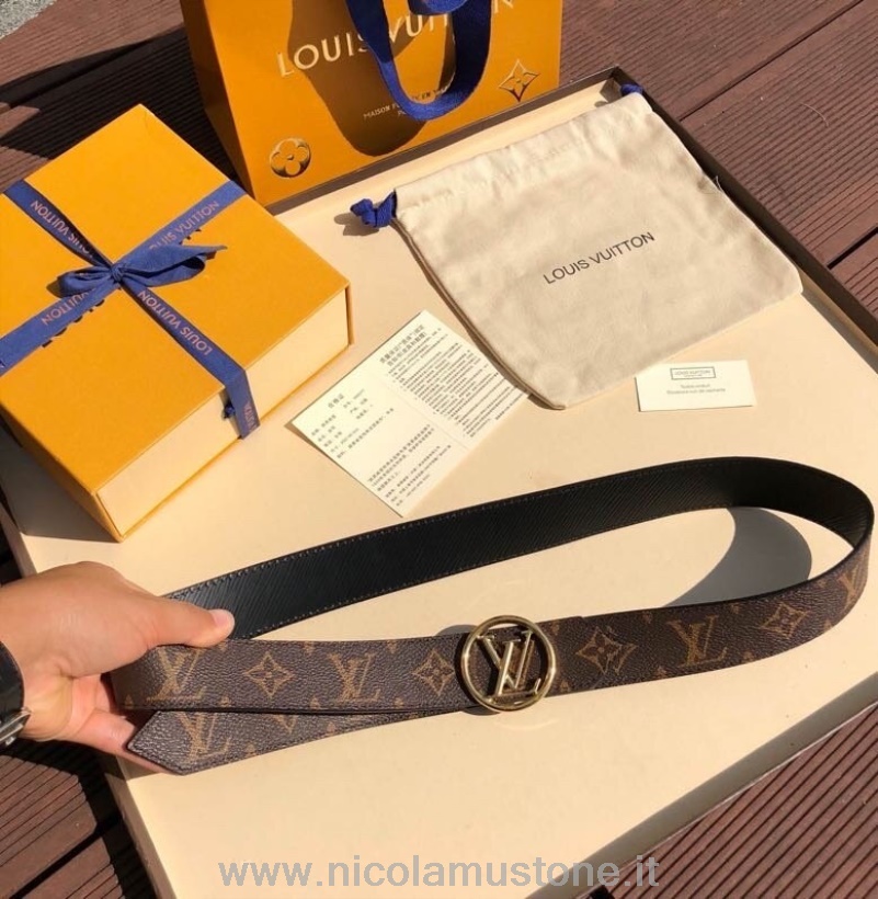 Originální Kvalita Louis Vuitton 35cm Pásek Zlatý Hardware Monogram Plátno Kolekce Podzim/zima 2020 Hnědá/černá