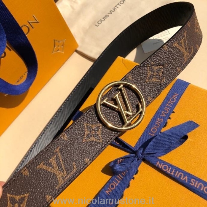 Originální Kvalita Louis Vuitton 35cm Pásek Zlatý Hardware Monogram Plátno Kolekce Podzim/zima 2020 Hnědá/černá