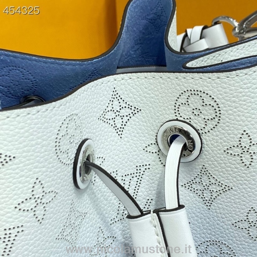 Originální Kvalitní Taška Louis Vuitton Muria 22cm Mahina Teletina Kůže Jaro/léto 2021 Kolekce M57853 Gradient Modrá