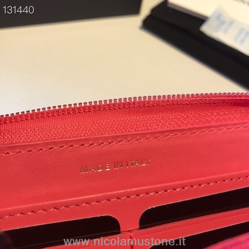 Originální Kvalitní Chanel Leboy Zippy Peněženka Zlatá Hardware Kaviár Kůže Kolekce Podzim/zima 2020 Růžová