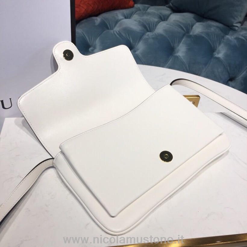 Originální Kvalitní Taška Přes Rameno Gucci Arli 26cm 550129 Teletina Kůže Cruise Kolekce 2019 Bílá
