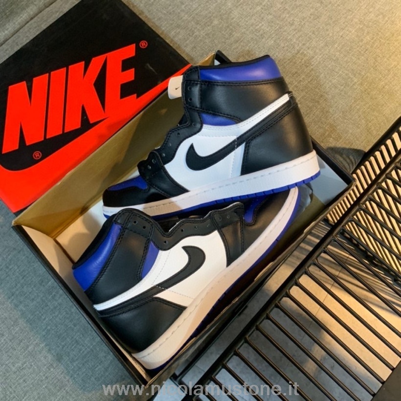 Originální Kvalita Nike Air Jordan 1 Retro Zakázané Gs Pánské Tenisky černá/bílá/modrá