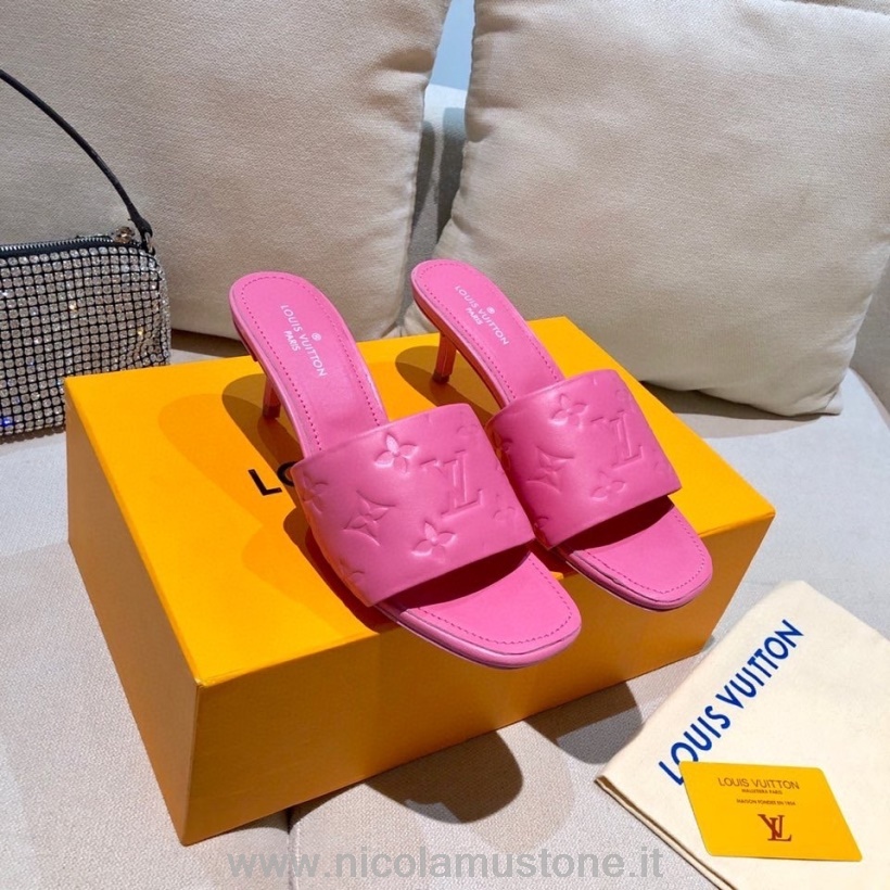 Originální Kvalita Louis Vuitton Revival Mule Sandály Jehněčí Kůže Kolekce Jaro/léto 2021 Růžová