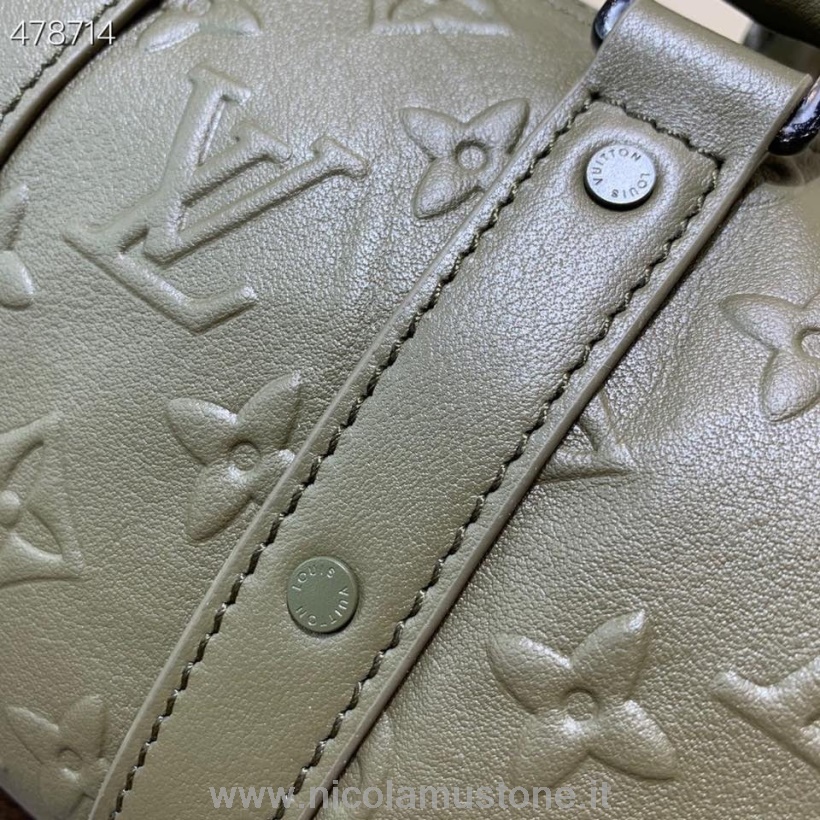 Originální Kvalita Louis Vuitton Keepall Xs Taška 20cm Monogram Těsnění Hovězí Kůže Plátno Jaro/léto 2021 Kolekce M57961 Khaki