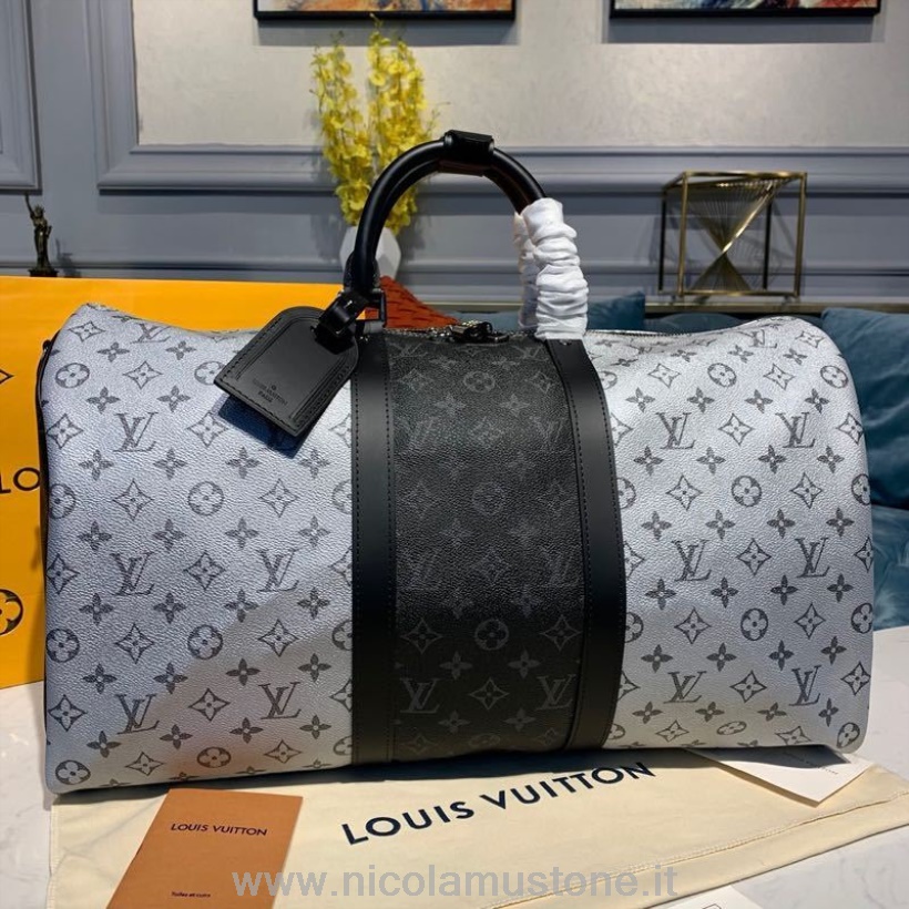 Originální Kvalita Louis Vuitton Bandouliere 50cm Monogram Plátno Kolekce Jaro/léto 2020 M43818 šedá/černá
