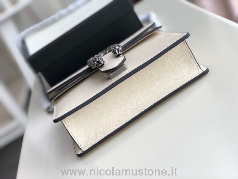 Originální Kvalitní Taška Přes Rameno Gucci Mini Dionysus 20cm Teletina Kůže Kolekce Podzim/zima 2019 Bílá