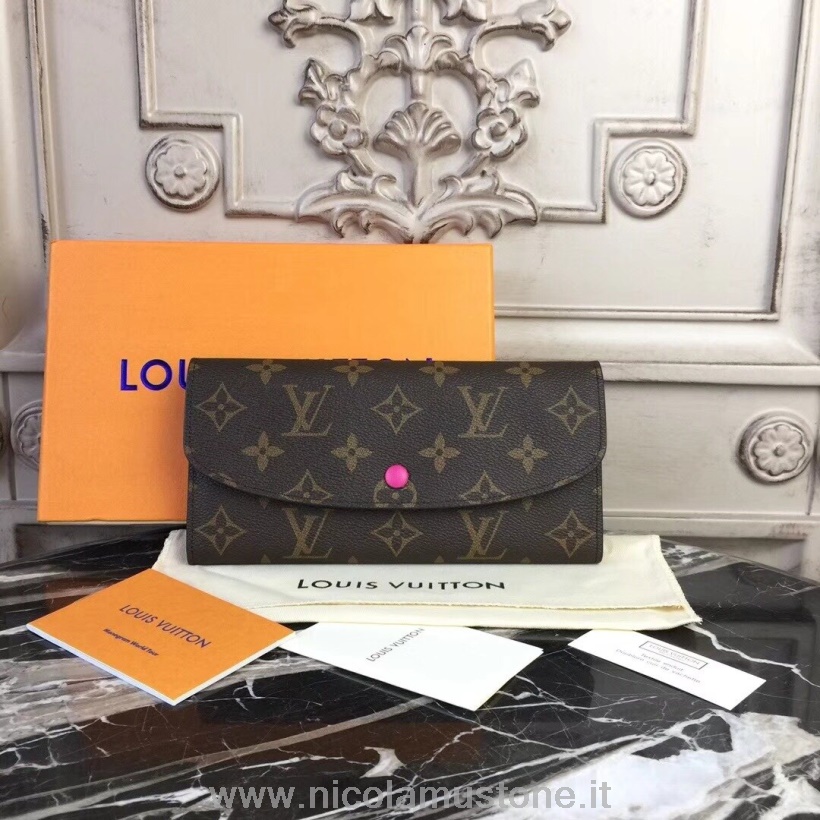 Originální Kvalita Louis Vuitton Emilie Peněženka Monogram Plátno Kolekce Jaro/léto 2018 M60698 Frézie