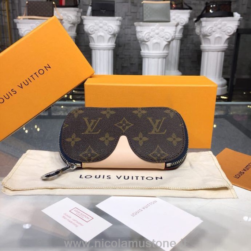 Originální Kvalita Louis Vuitton Emilie Pouzdro Na Brýle Monogram Plátno Podzim/zima 2018 Kolekce Gi0197 Navy