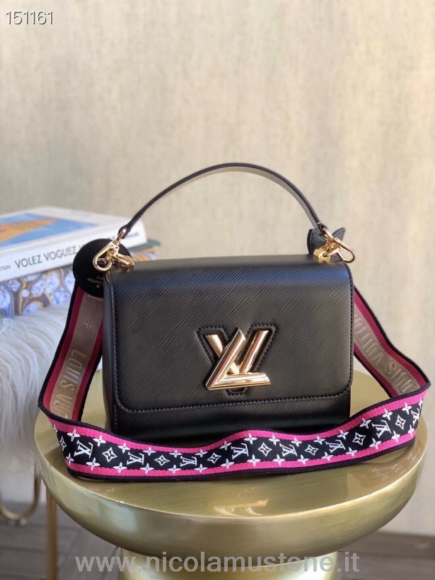 Originální Kvalita Louis Vuitton Twist Mm Taška 24cm Epi Plátno Kolekce Podzim/zima 2020 M57050 černá