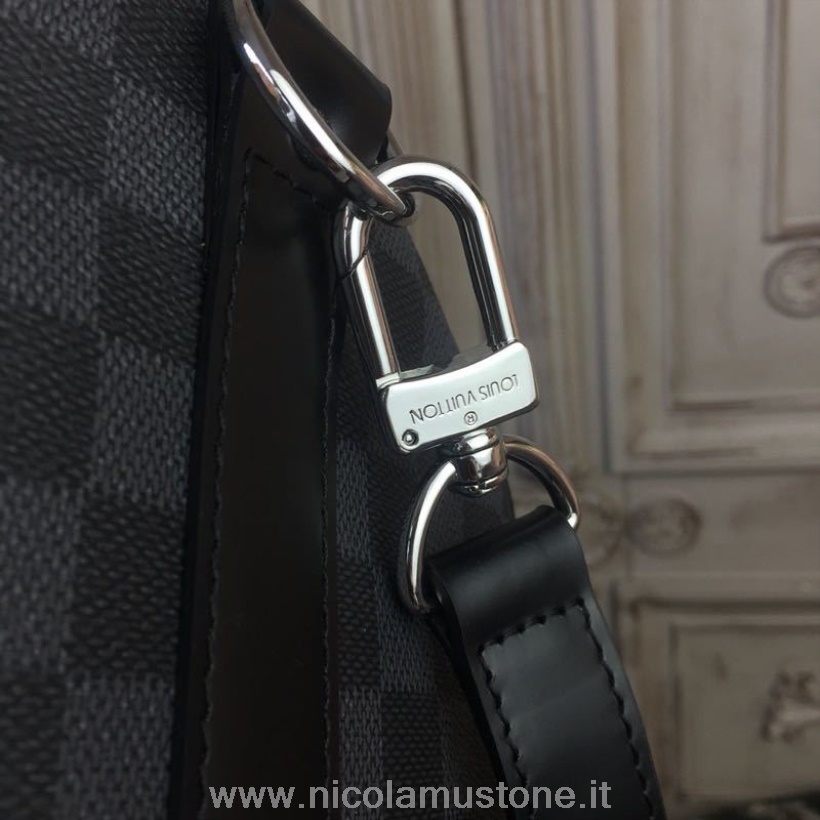 Originální Kvalita Louis Vuitton Keepall Bandouliere 50cm Damier Grafitové Plátno Podzim/zima 2019 Kolekce N41416 černá