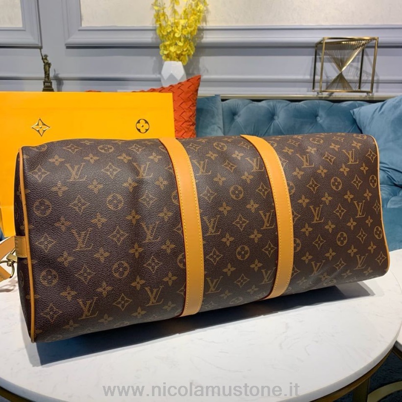 Originální Kvalita Louis Vuitton Keepall Bandouliere 50cm Monogam Plátno Kolekce Podzim/zima 2019 M44474 Hnědá