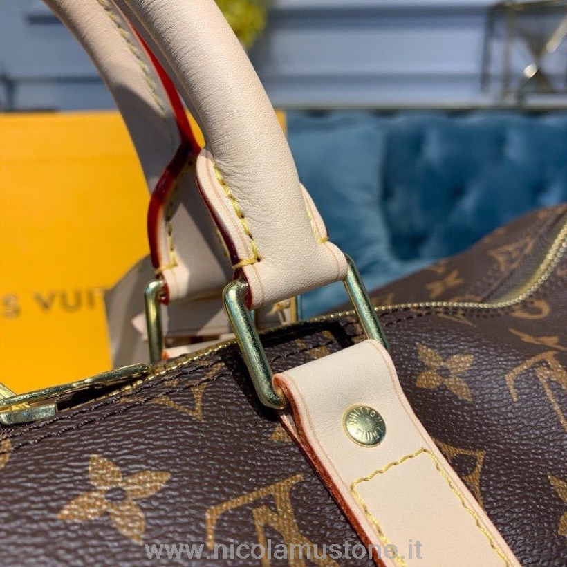Originální Kvalita Louis Vuitton Keepall Bandouliere 50cm Monogram Plátno Podzim/zima 2019 Kolekce M41416 Hnědá